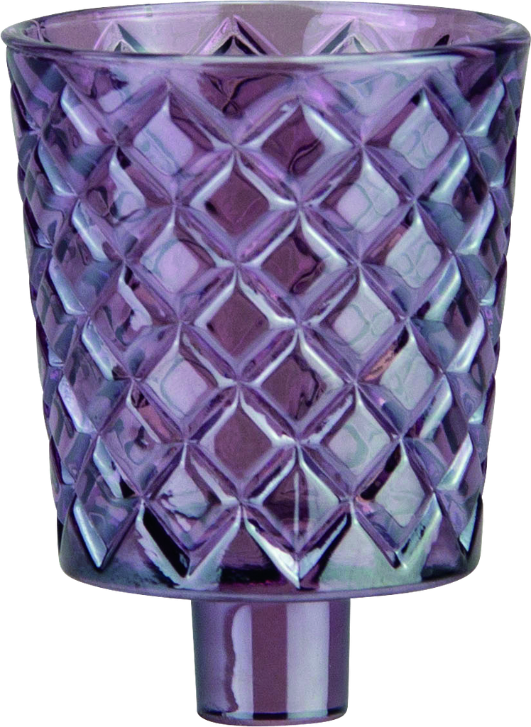 CRYSTAL Teelicht-Aufsatzglas fuchsia