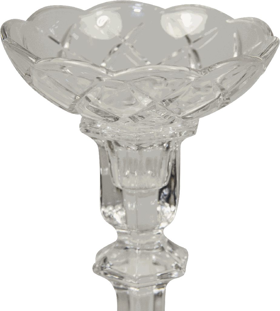 Kerzenteller Ø 10 cm geschliffen