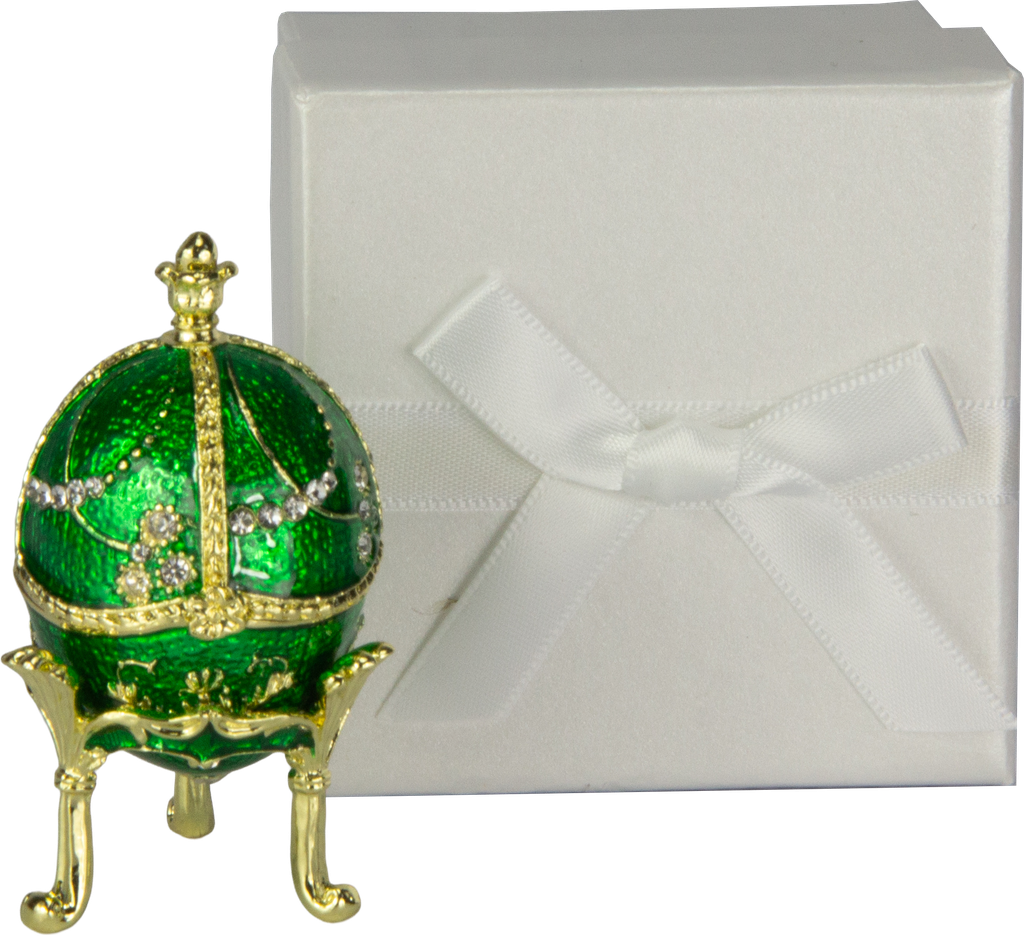 FABERGÉ Schmuckdose grün