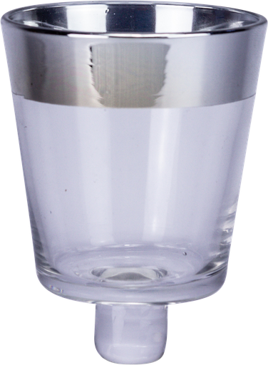 [14048A99] SILVER Teelicht-Aufsatzglas