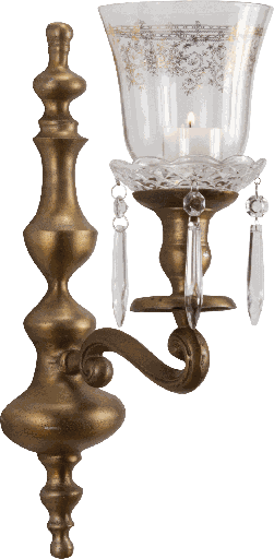 [19018A90] Wand-Kerzenleuchter 1-er