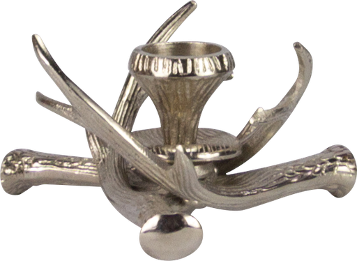 [19070A99] VENISON Kerzenständer 1er Metall antik-silber