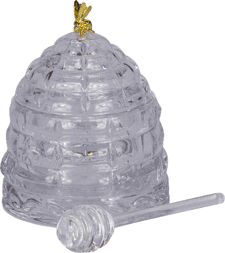 [19100A00] QUEEN BEE Honigtopf mit Quirl