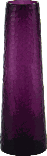 [19725A80] Vase Höhe 25 x Ø 8 cm Glas fuchsia