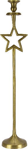 [20007A90] STARLIGHT Kerzenständer 75 cm Metall messing