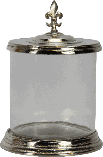 [20400A99] BOURBONE Bonboniere Metall antik-silber