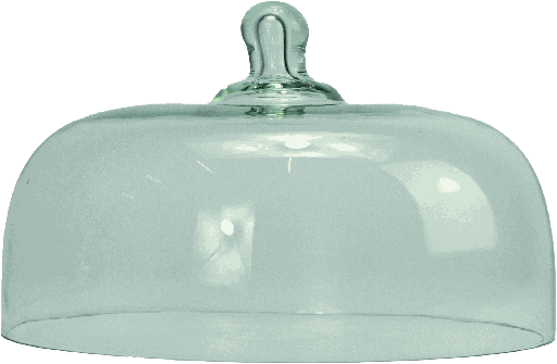 [21022A00] Cloche 18 x Ø 28 cm Glas klar