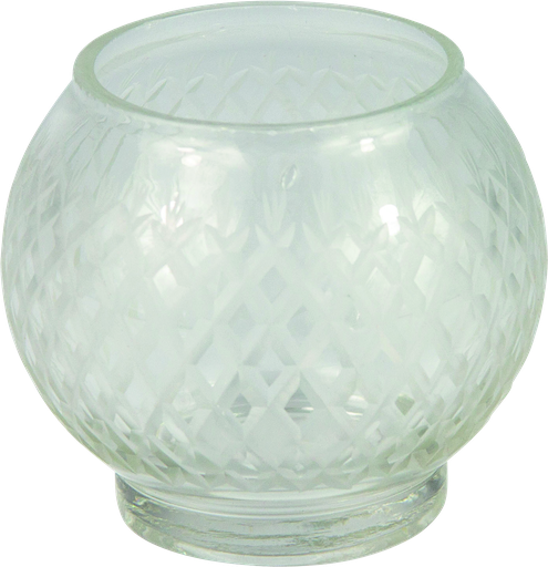 [21101A00] Windlicht 8 x Ø 9 cm Glas satiniert