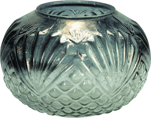 [21124A70] Windlicht 12,5 x Ø 17,5 cm Glas smoke