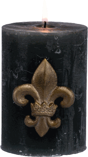 [22012A90] ROYAL Kerzenpin Metall messing