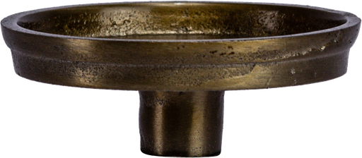 [22019A90] Aufsatzteller für Stumpenkerzen Metall messing