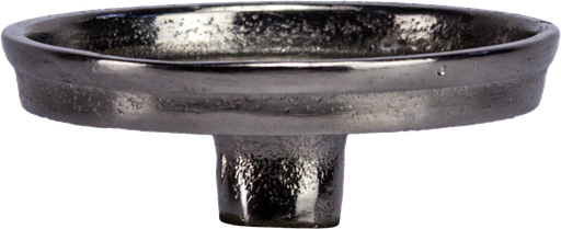 [22019A99] Aufsatzteller für Stumpenkerzen Metall antik-silber