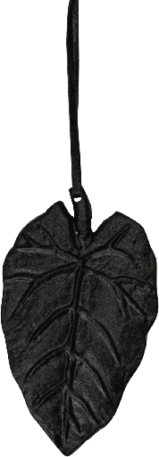 [23210A70] LEAVES Blatt Metall schwarz