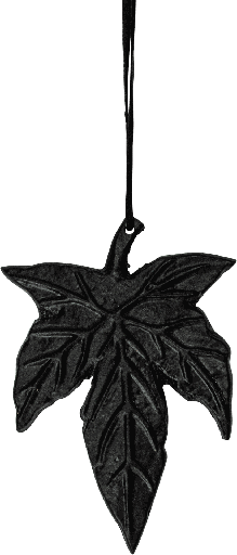 [23211A70] LEAVES Blatt Metall schwarz