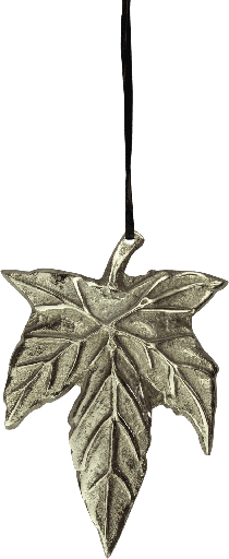 [23211A99] LEAVES Blatt Metall antik-silber