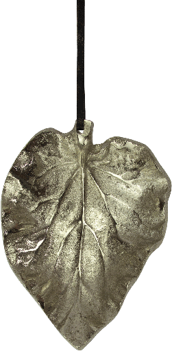 [23212A99] LEAVES Blatt Metall antik-silber