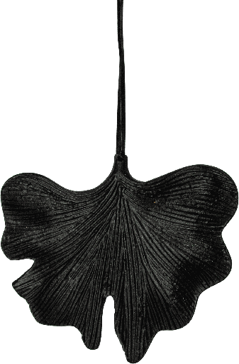 [23213A70] GINKO Blatt Metall schwarz