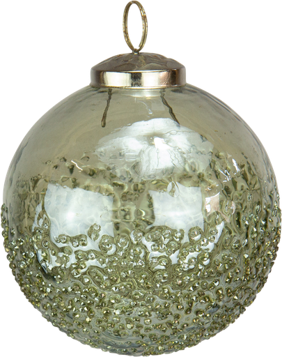 [23216W30] Kugel 10 cm Glas grün