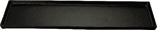 [23302A70] BASIC Kerzentablett rechteckig Metall schwarz