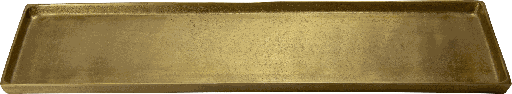 [23302A90] BASIC Kerzentablett rechteckig Metall messing