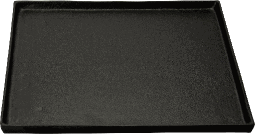 [23304A70] BASIC Kerzentablett quadratisch Metall schwarz