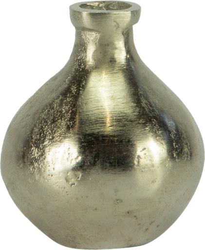 [23324A99] Vase 10 cm Metall antik-silber