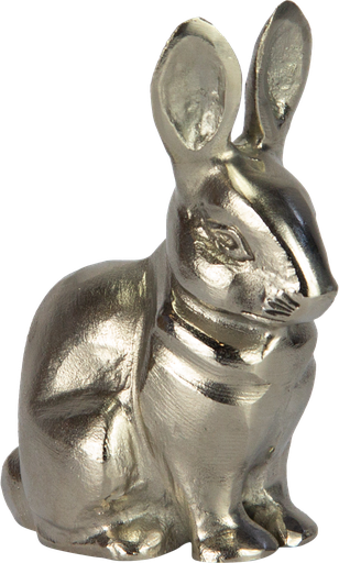 [23333A99] Hase Metall antik-silber