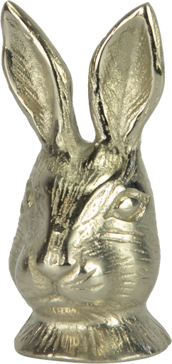 [23334A99] Hasekopf Metall antik-silber