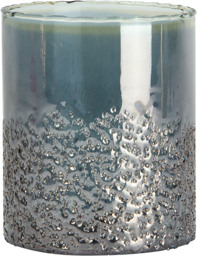 [23403A77] Windlicht 15 x Ø 13 cm Glas smoke