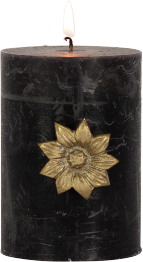 [24010A90] FLOWER Kerzenpin Metall messing