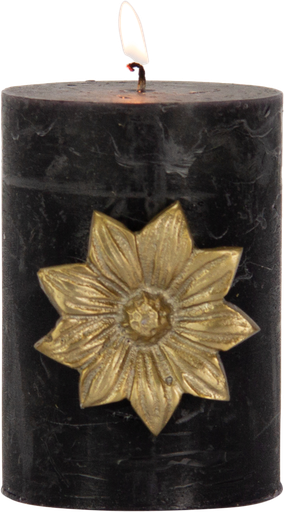 [24011A90] FLOWER Kerzenpin Metall messing