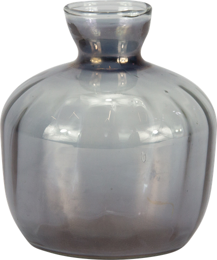 [24020A77] Vase 13 x Ø 12 cm Glas smoke