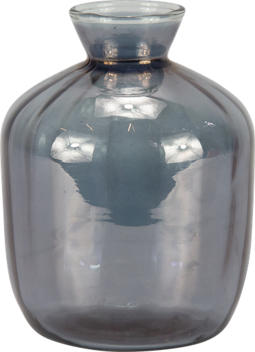 [24021A77] Vase 18 x Ø 13 cm Glas smoke