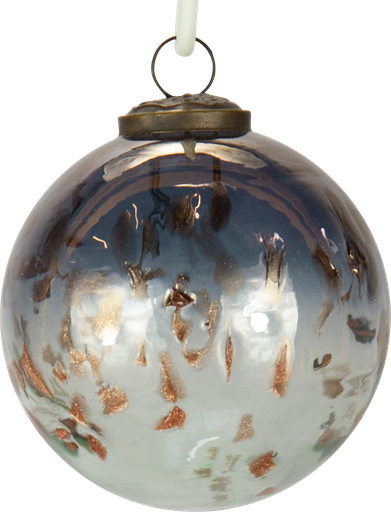 [24031W77] Kugel 9,5 cm Glas smoke