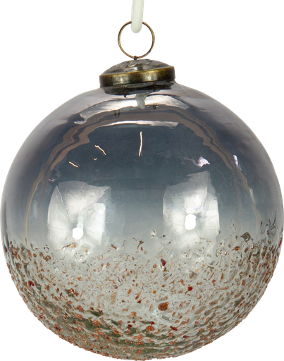 [24032W77] Kugel 12 cm Glas smoke