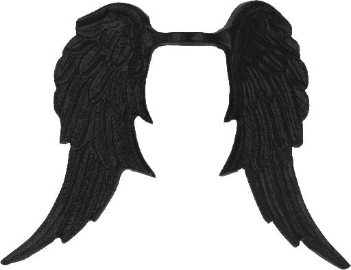 [24080F70] CUPID Engel-Flügel 16 cm Metall schwarz