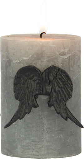 [24085A70] ANGELO Kerzenpin Metall schwarz