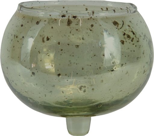 [25110A30] BOWL Teelicht-Aufsatzglas grün