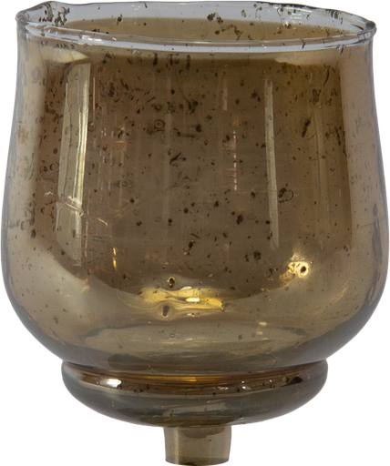 [25111A60] PETIT Teelicht-Aufsatzglas braun