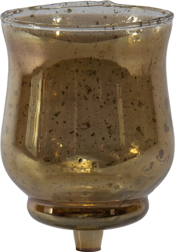 [25112A60] GRAND Teelicht-Aufsatzglas braun