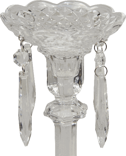 [30173A00] Kerzenteller Ø 10 cm mit 4 Prismen