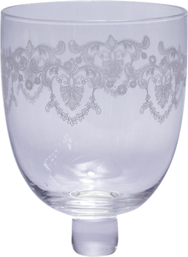 [50097A00] ROMANCE Teelicht-Aufsatzglas Höhe 8,5 cm