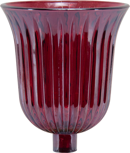 [50255A10] STELLA Teelicht-Aufsatzglas rot