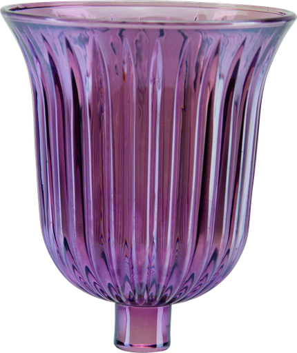 [50255A11] STELLA Teelicht-Aufsatzglas fuchsia