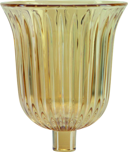[50255A50] STELLA Teelicht-Aufsatzglas amber