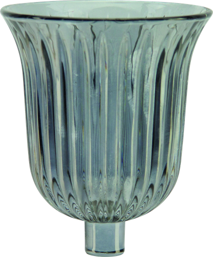 [50255A77] STELLA Teelicht-Aufsatzglas smoke