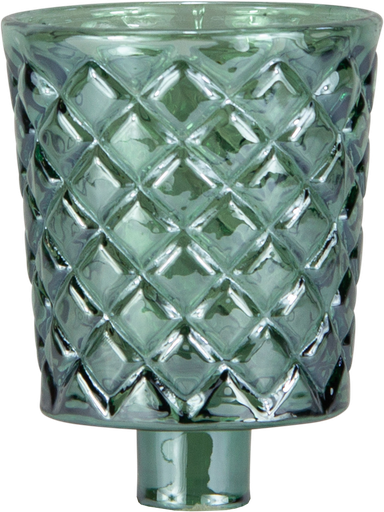 [50268A30] CRYSTAL Teelicht-Aufsatzglas grün