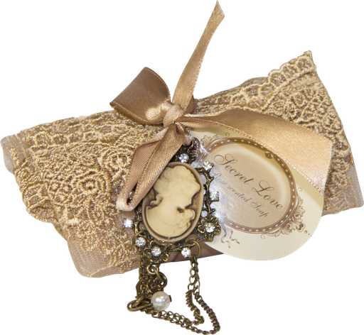 [80586A90] SECRET LOVE Seife 70 g im Spitzensäckchen ecru