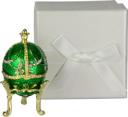 [18250A30] FABERGÉ Schmuckdose grün